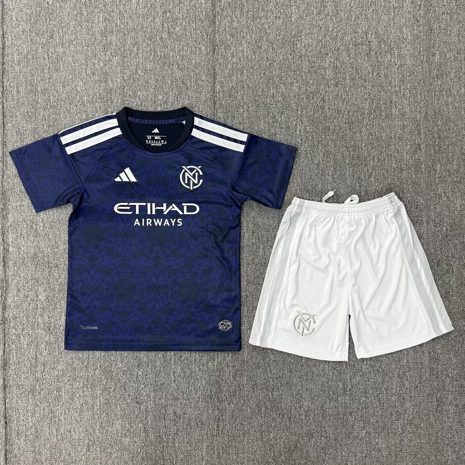 Kids-New York City 26/27 Away Dark Blue Soccer Jersey
